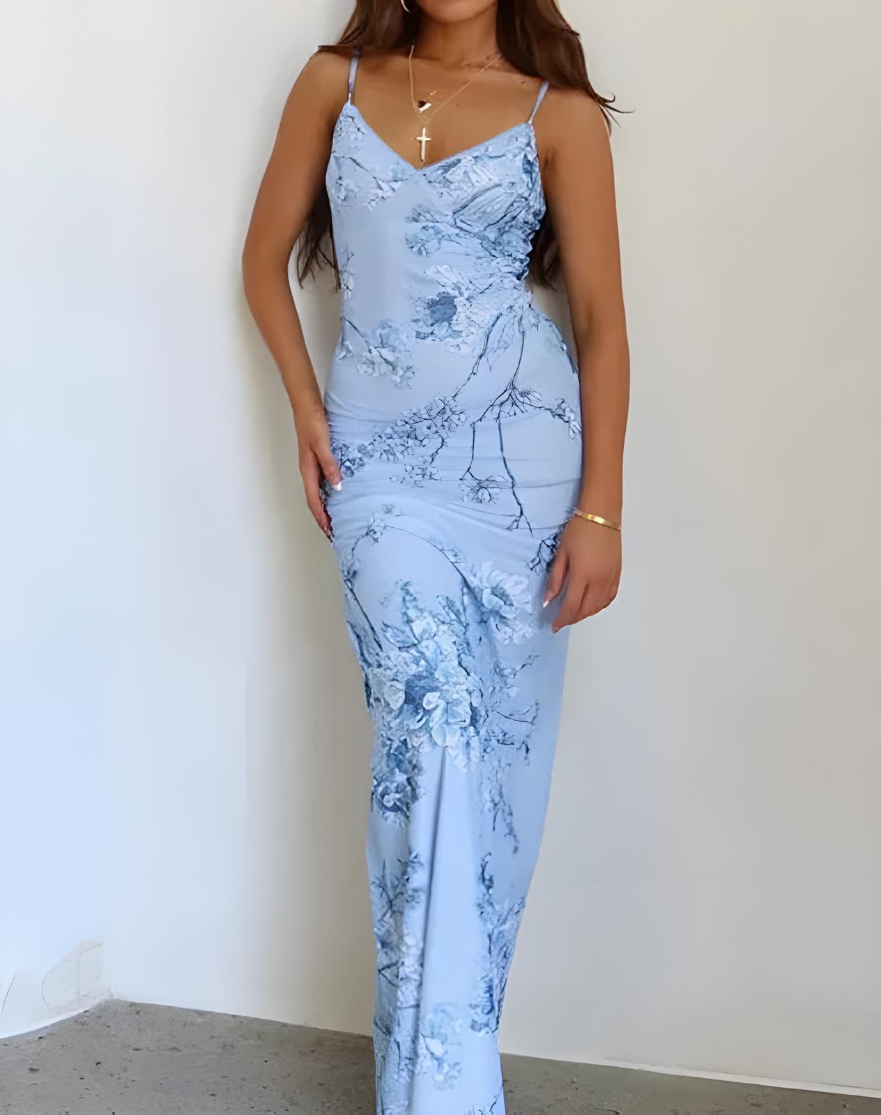 Sleeveless Floral Maxi Dress